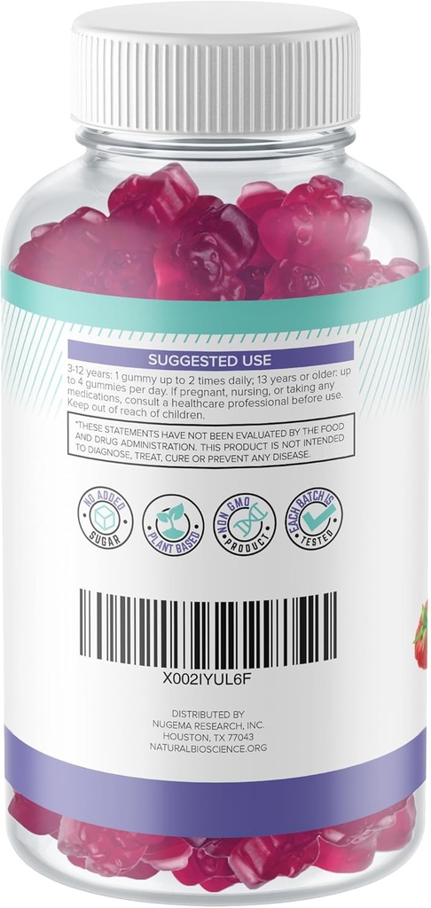 Sugar-Free Magnesium Gummies (180 Gummies) and Elderberry Gummies (180 Gummies) 5
