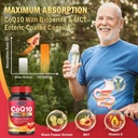 CoQ10 100mg with PQQ & Shilajit - High Absorption Coenzyme Q10 Supplement Enhances Mitochondrial, Powerful Antioxidant for Heart Health & Energy-Production, 120 Veggie Capsules 5