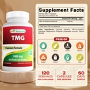 Best Naturals TMG Trimethylglycine (as Betaine Anhydrous) 1000 mg Serving - 120 Capsules - Healthy Homocysteine Levels & Methylation Support (120 Count (Pack of 2)) 3