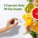 ORZAX Immune Defense 9-in-1 Supplement 60 Vegatable Capsules and Vitamin C 1000mg 20 Effervescant Tablets, Bundle 6