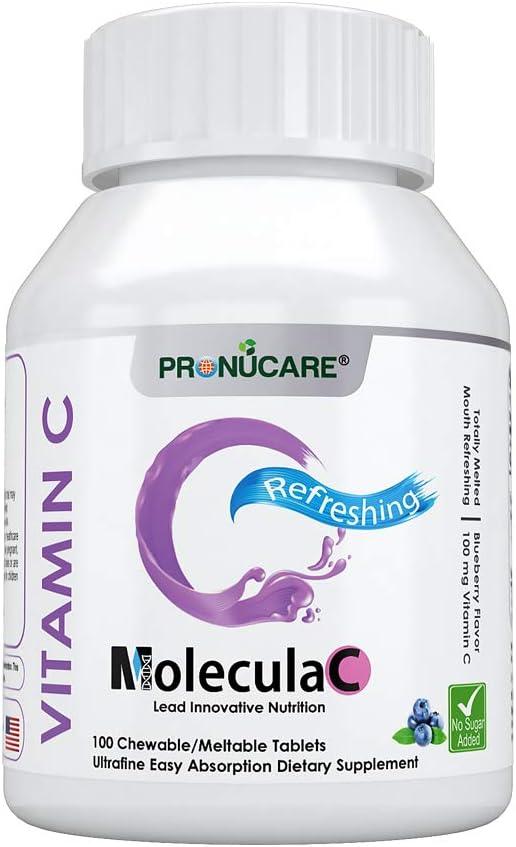 Vitamin C 100 mg Buccal Lozenge Tablets – Slow-Dissolving, Controlled Release & Fast Absorption, Natural Blueberry, Immune Boost, Antioxidant & Anti-Aging, Sugar-Free, 100 CT 2