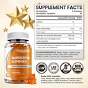 Quercetin with Bromelain Gummies, 1000mg Quercetin Gummies, Adults & Kids Immune Support Gummies, Lung & Respiratory Support, High Absorb, Orange, Low Sugar, Vegan, 60 Count 3