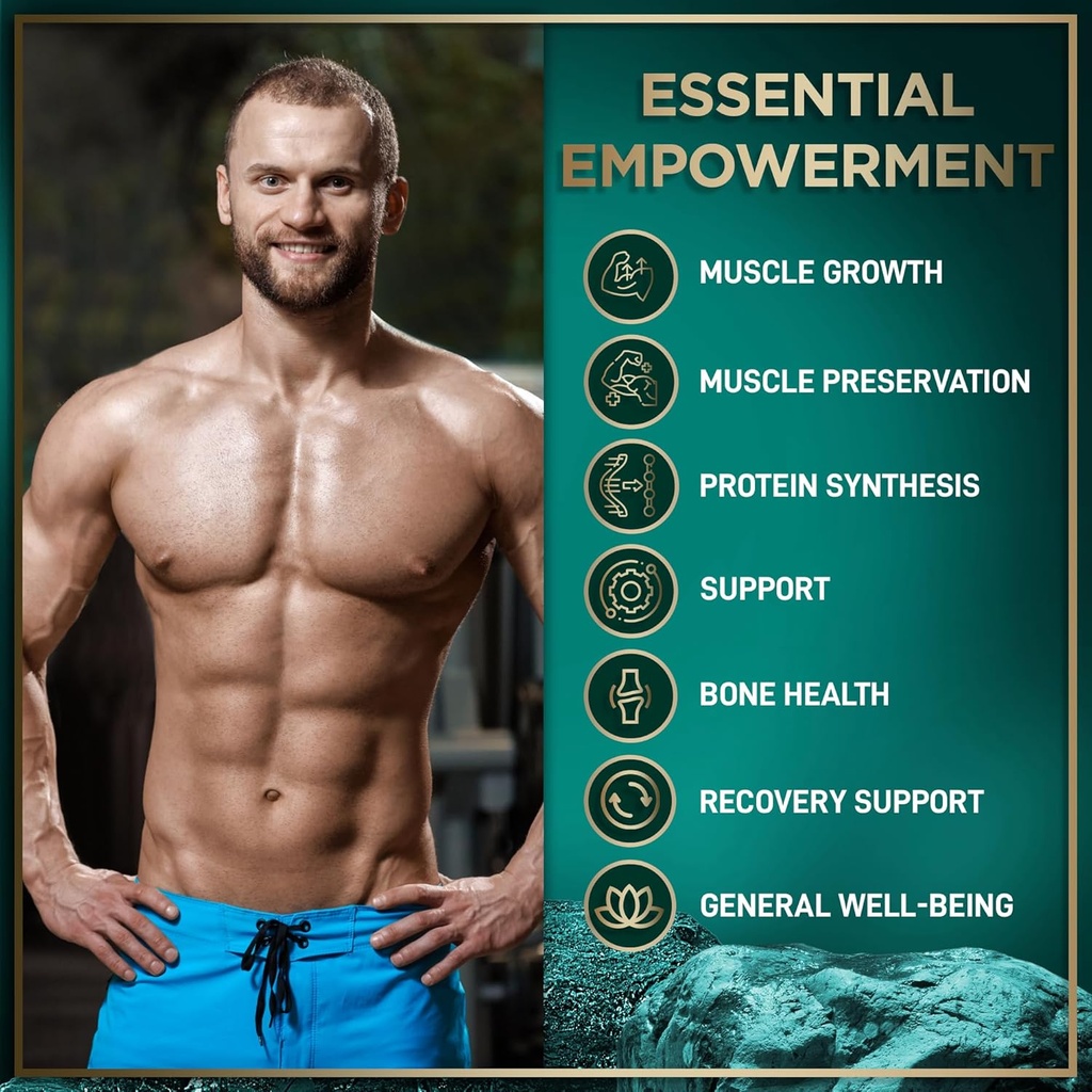 HMB Supplements with VIT D3 and Fadogia Agrestis Complex Muscle Power & Recovery Bundle 5