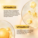 Vitamin D3 K2 10000 IU with MK7-300 Virgin Coconut Oil Softgels, 2 in 1 Vitamins D & K Complex | Vitamina D3 con K2 | Supports Calcium Absorption, Bone, Immune, & Heart Health – Easy to Swallow 5