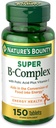 Nature's Bounty, Super B Complex with Vitamin C & Folic Acid - Immune&Energy Support - 150 Tablets,. 2