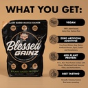 BLESSED Gainz Vegan Protein Powder Mass Gainer - 40g Plant Based Protein Powder - Meal Replacement Shake with Pea Protein Powder - Vegan Protein Shake - 40 Servings (Vanilla Cinnamon Swirl) 4
