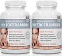 Phytoceramides Rice Based with Biotin Anti Aging Supplement, Wrinkle Remover and Facial Moisturizing with Phytoceramides Vitamin A, C, D and E, Two Bottle Pack, 120 Capsules 40mg, Gluten Free 2