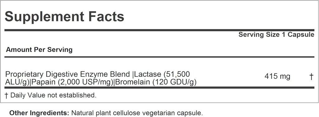 ANDREW LESSMAN Dairy and Lactose Tolerance 120 Capsules - Enhances Natural Digestion of Dairy and Lactose. Mild, Powerful, All-Natural Enzymes Help Avoid GI Discomforts in Digestion. No Additives 3