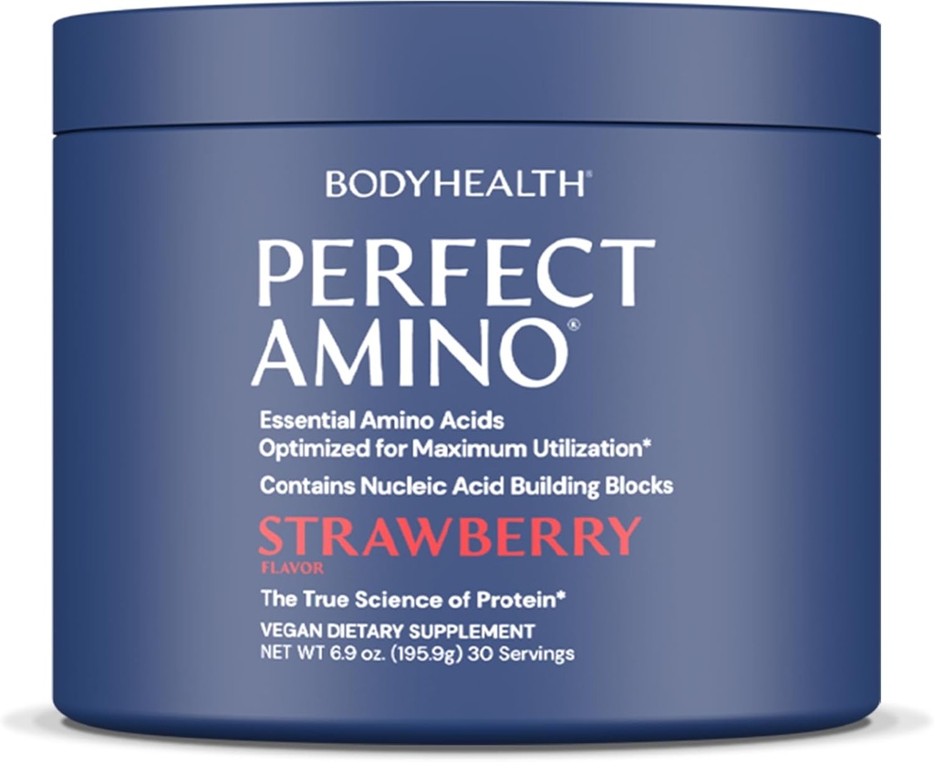 BodyHealth PerfectAmino Powder - BCAA and EAA Powder for Pre and Post Workout - Amino Acid Energy Drink for Men and Women to Support Lean Muscle and Recovery - Mocha - 30 Servings 5