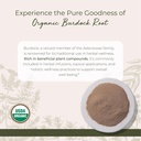 Starwest Botanicals Burdock Root Powder Organic - Natural Source of Antioxidants, Loose Herb for Tea, Rice, Soup & Stews, Certified Kosher, Non-GMO - Bulk 1 lb Bag 3