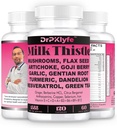 Milk Thistle Capsules for Liver Detox & Cleanse Support – with Dandelion Root, Resveratrol, Artichoke, Moringa, Silymarin – 120 Capsules (60-Day Supply) 2