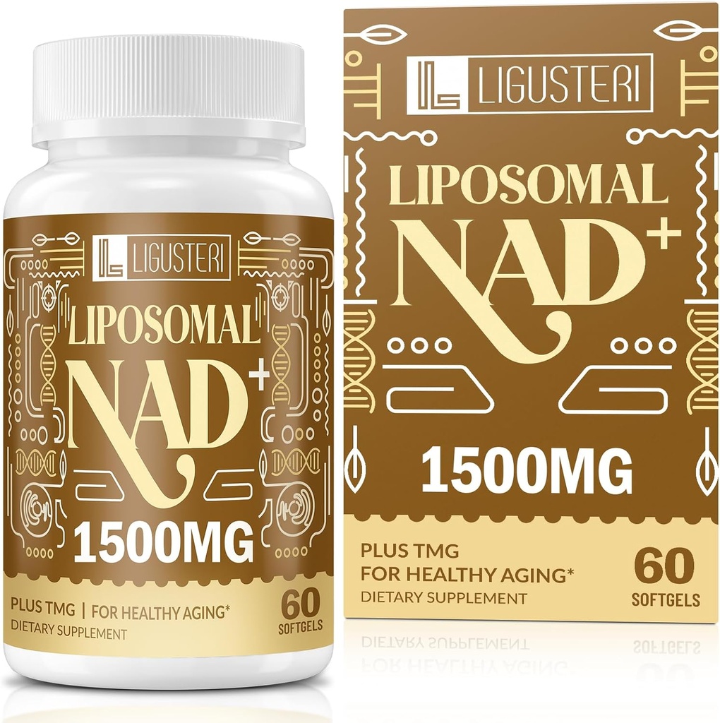 1500 MG Liposomal NAD+, 98%+ Absorption, NAD+ Supplement for Women & Men with TMG, for Aging Defense, Cellular Energy, Heart & Brain Function, Longevity, 360 Softgels 2