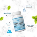 Absonutrix Lion's Mane Mushroom Extract 120 Capsules, Supports Immune System,Helps Improve Cognitive Health, Quality Potent Ingredients, Made in USA, 500 mg per Serving, GMP-Approved 3