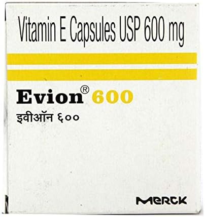 50 Evion 600mg Capsules Vitamin E for Glowing Face,Strong Hair,Acne,Nails, Glowing Skin 400mg,Control Hair Lossess 2