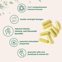 Quercetin Supplements with Zinc & Vitamin D3, 1,000mg Per Serving, 240 Capsules | 3 in 1 – Quercetin 1,000mg, Zinc Picolinate 50mg, & Vitamin D 5,000iu | Immune Support | Non-GMO 4