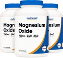 Nutricost Magnesium Oxide 750mg, 240 Capsules (3 Bottles) 2