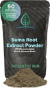 Holistic Bin Wild Harvested Root Ginseng Powder – Brazilian Suma Root Ginseng for Tea & Smoothies – Adaptogen Extract – Non GMO – 50 Grams 2