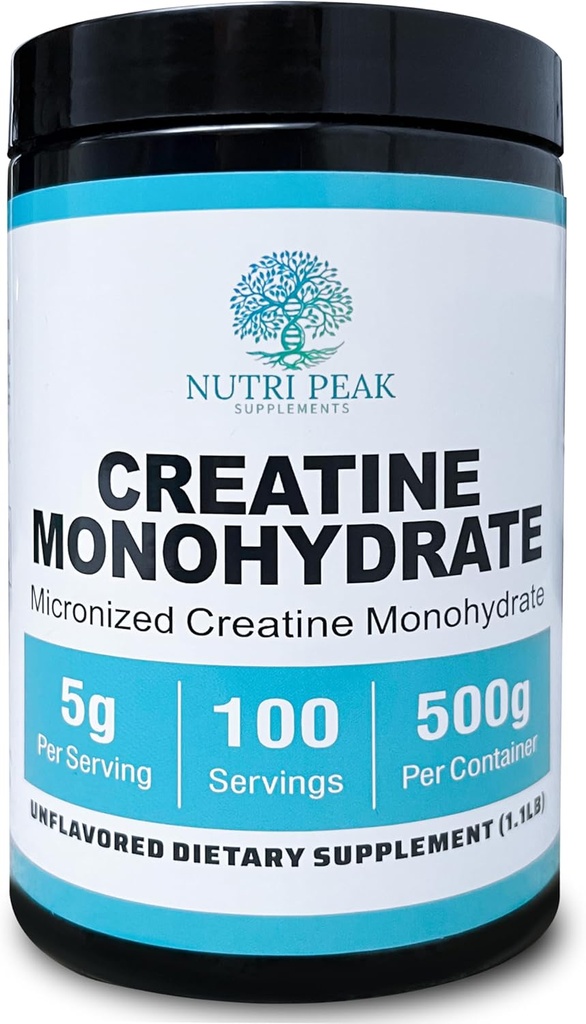 Creatine Monohydrate Micronized Powder Unflavored 500G, 5000mg Per Serv (5g), 100 Servings 2