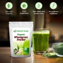 Z Natural Foods Organic Wheatgrass Powder, Green Superfood Powder for Smoothies, Juices, Shakes, and Recipes, Nutrient-Rich Powder, 100% Pure, Raw, Non-GMO, Vegan, Gluten-Free, 87 Servings, 1 lb 6