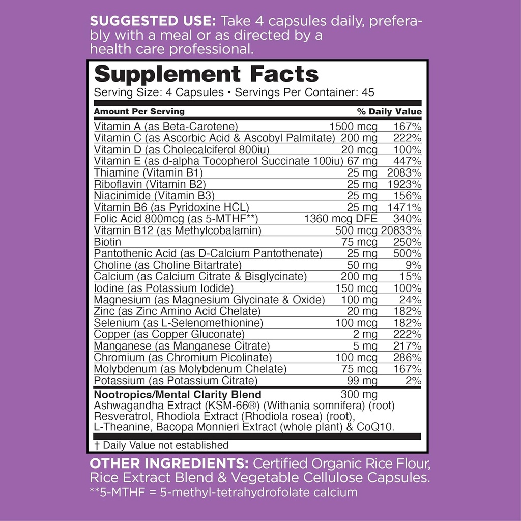 nbpure Multiguard+ Daily Multivitimin Dietary Supplement, 180 Capsules 4