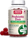 Jarrow Formulas Probiotic Duo, 3 Billion Live Cells Supplement for Immune Health and Digestive Support, 60 Raspberry Flavor Probiotic Gummies, 30 Day Supply (Pack of 12) 2