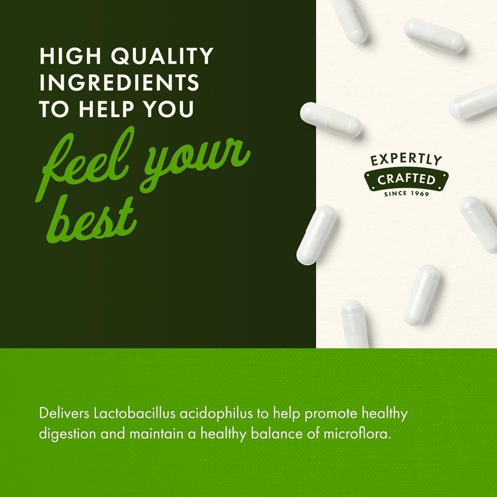 Swanson Lactobacillus Acidophilus - Probiotic Supplement Supporting Digestive Health with 1 Billion CFU Per Capsule - Promotes Bowel and GI Tract Health - (250 Capsules) 4 Pack 6