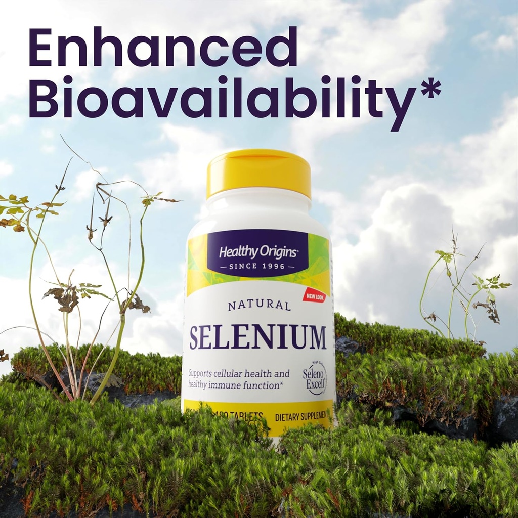 Healthy Origins Selenium 200 mcg (Seleno Excell, Fermented, Non-GMO, Gluten Free, Bladder Support, Immune Function, Cellular Support), 180 Tablets 5