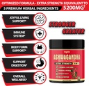 Ashwagandha Capsule 5in1-90 Vegan Capsules Blended with Ginger, Turmeric, Rhodiola Rosea & Black Pepper 4