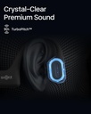 SHOKZ OpenRun Pro - Open-Ear Bluetooth Bone Conduction Sport Headphones, Sweat Resistant Wireless Earphones for Workouts and Running with Premium Deep Bass- Built-in Mic, with Hair Band, Black 6
