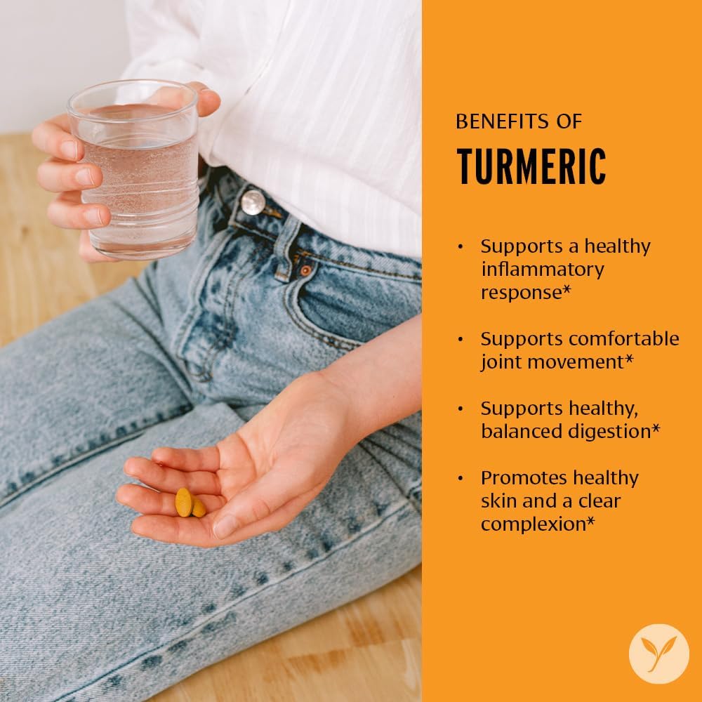 Banyan Botanicals Turmeric Tablets – Organic Turmeric Supplement (Curcuma Longa) – for Supporting Healthy Skin, Comfortable Joints & Overall Health* – 90 Tablets – Non-GMO Sustainably Sourced Vegan 5