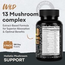Wild Foods Premium Mushroom Supplement Complex | Mushroom Extract 13 Organic Mushrooms: Lions Mane, Turkey Tail, Reishi & More Adaptogenic Mushrooms for Energy, Brain & Immune Health (Pack of 2) 5