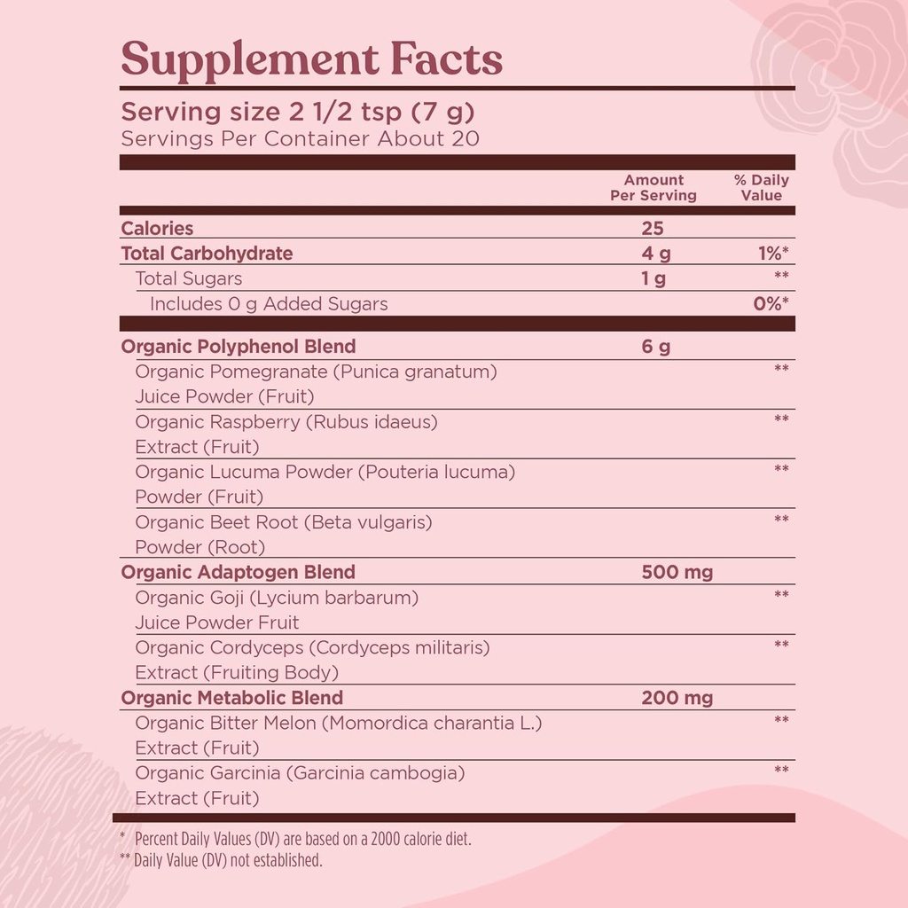 Four Sigmatic Calm Super Powder | Organic Superfood Powder with Magnesium Citrate, Organic Chamomile Extract, and Tremella Mushroom Extract | Blueberry Drink Mix (4.94 oz.) 4