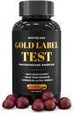 Gold Label Testosterone Booster Gummies with Tongkat Ali, Zinc, D3, Ashwagandha, Fenugreek, Magnesium, Boron for Male Enhancement, Muscle Building, Vitality, Strength, Performance, Energy - 60 Count 2