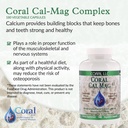 Coral Cal-Mag - Bioavailable Coral Calcium with Magnesium in a 2:1 Ratio and 1200 International Units of Vitamin D3-180 Vegetarian Capsules 4
