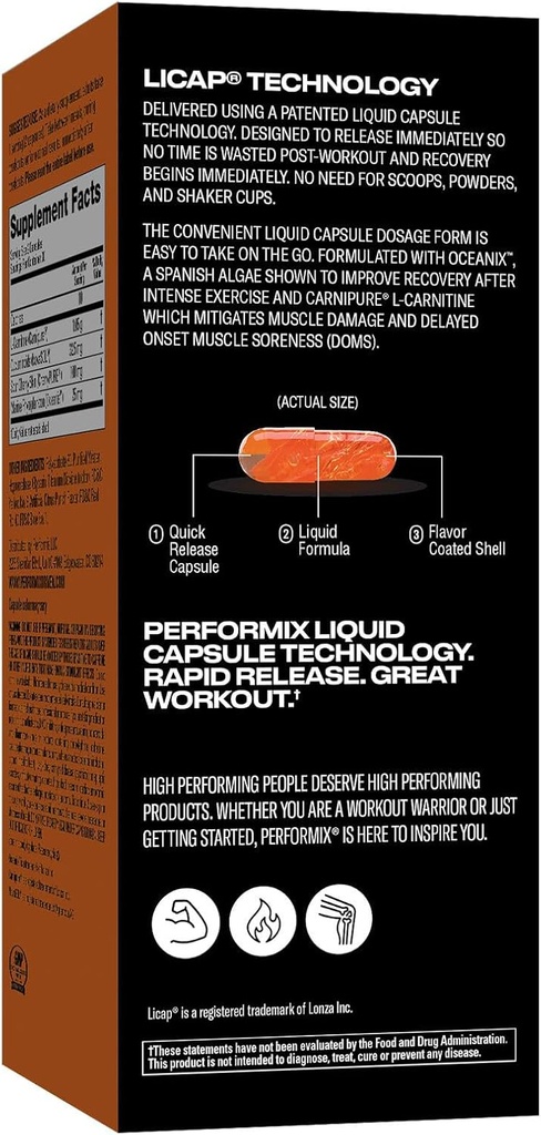 PERFORMIX Supercharged Recovery - Enhance Athletic Recovery, Reduce DOMS (60 Capsules) 5