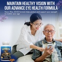 EXIR Eye Vitamins Lutein, Saffron Astaxanthin, Zeaxanthin, Grape Seed, Turmeric Supplement for Floaters, Strain, Pressure, Night Vision, VM20-30 Capsules 6