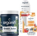 Organifi Green Juice Superfood Powder (30 Servings) and Immunity Drink Mix (14 Packets) Vitamin C, Vitamin D, Zinc, Detox Cleanse, Stress Relief and Immunity Support - Gluten Free, Vegan, Whole Food 2