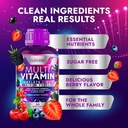 Liquid Multivitamin for Women, Men, and Kids - Liquid Vitamins Supplement for Adults - Natural Multimineral - Vegan, Non-GMO, Gluten Free, Sugar Free – Delicious Berry Flavor - 15 Fl Oz, 30 Servings 4