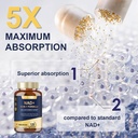 Totaria NAD Supplement for Women Men 120 Capsules 15-IN-1Cortisol Liquid Drops 2 FL.OZ 4
