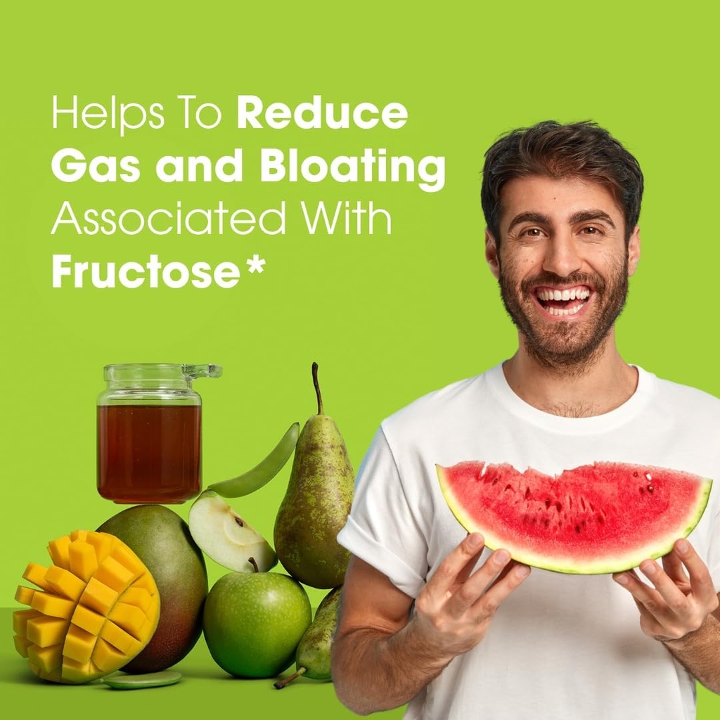 Intoleran Fructase Digestive Enzymes - 36 Capsules | Supplement for Fructose Intolerance | Enzymes to Help Digest Sugary Foods & Drinks (Fruit Sugar) | Fast Acting | Pure and Vegan | Low FODMAP 3