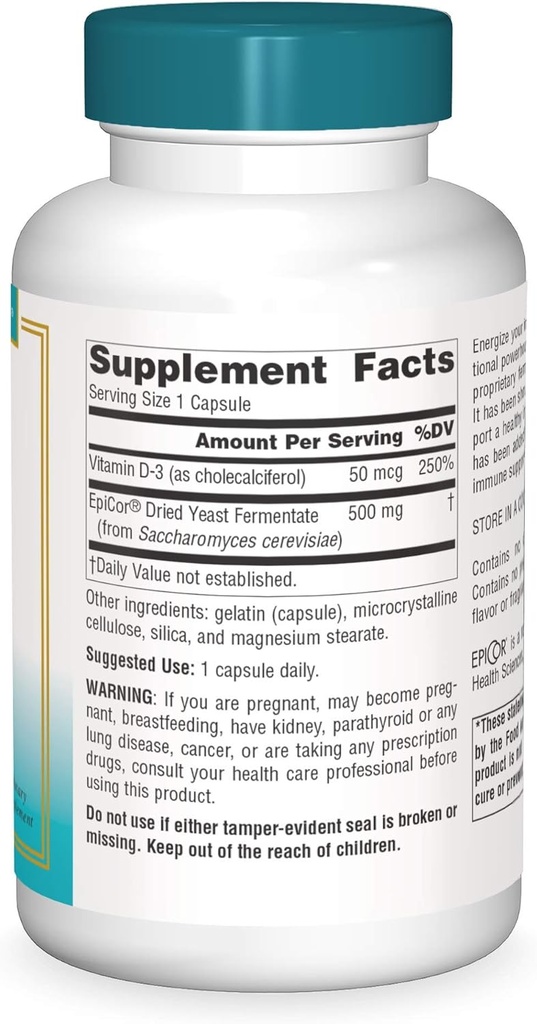 Source Naturals Wellness EpiCor with Vitamin D-3 for Heightened Immune Defense* - 120 Capsules 4