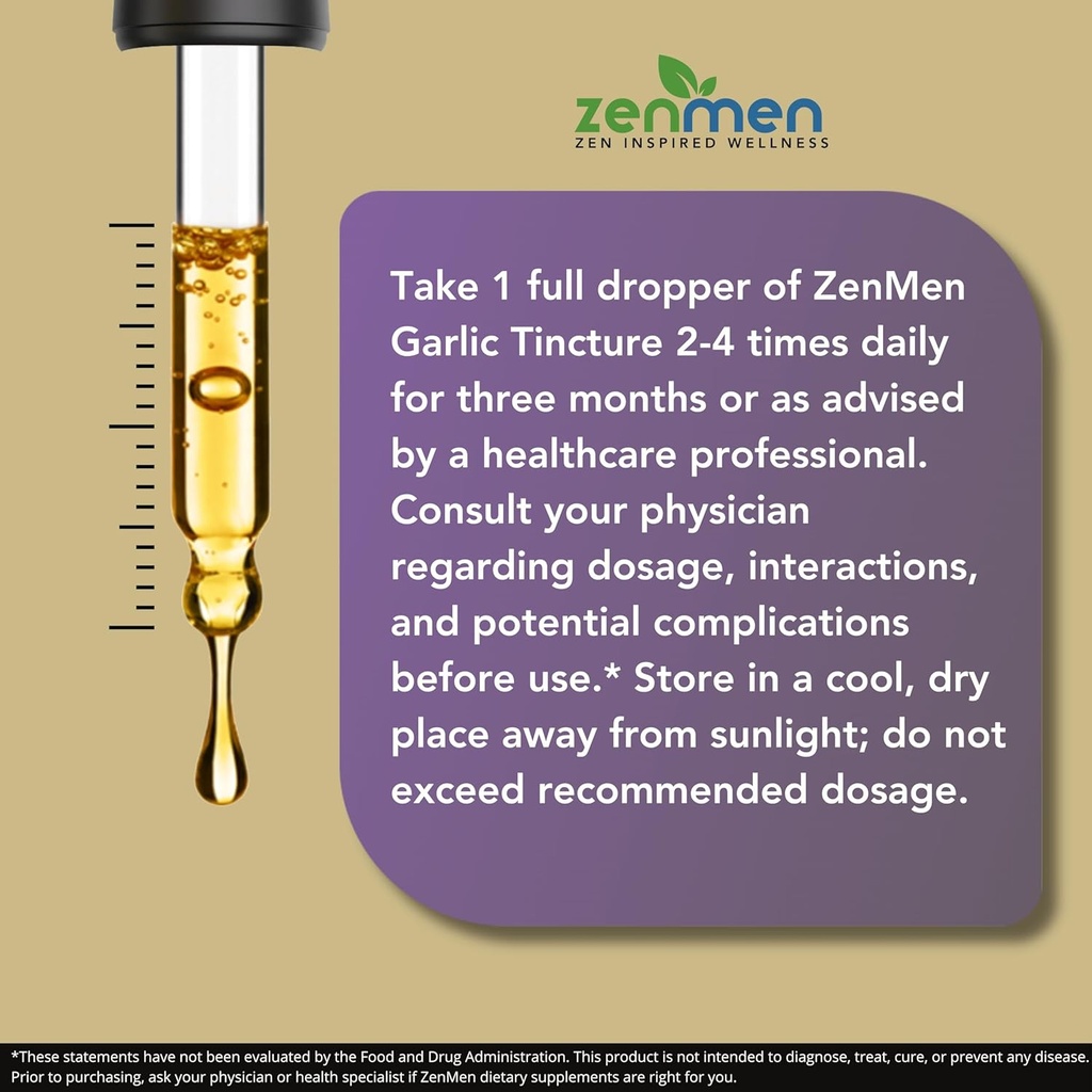 Zenmen Immune Support Bundle: Garlic Tincture and Cryptolepis Sanguinolenta Capsules 5