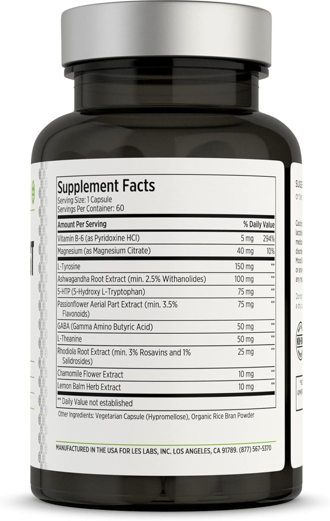 LES Labs Serenity Now Duo - Mood Boost & GABA Health Bundle Supports a Positive Mood and Better Rest 3