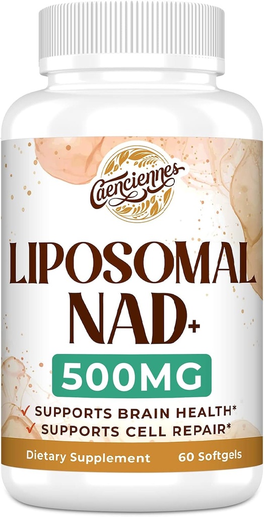 Liposomal NAD+ 500 MG Supplement, True NAD Plus Supplement, Superior Absorption, Boost NAD+ More Efficient Than Nicotinamide Riboside for Cellular Energy, Healthy Aging, 240 Serving 2