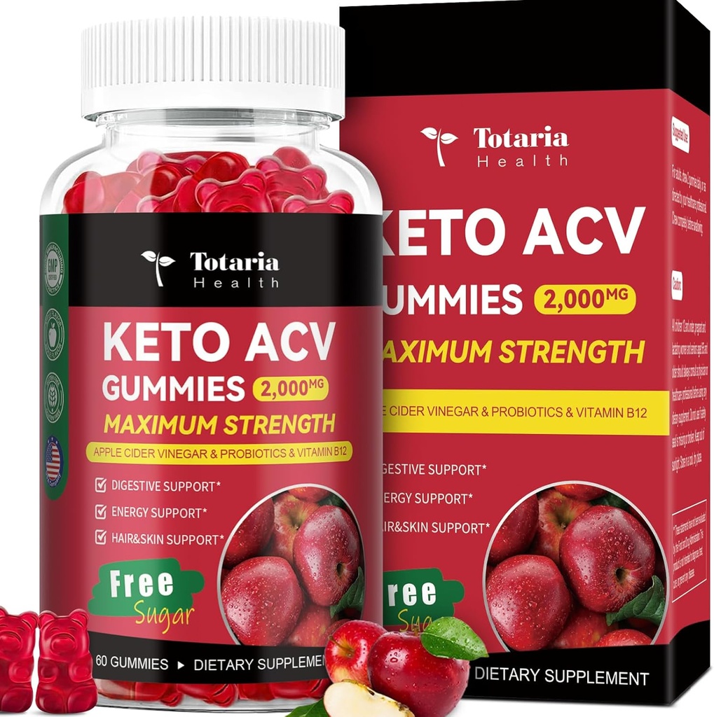 Totaria Keto ACV Gummies + Lymphatic Drainage Drops 3