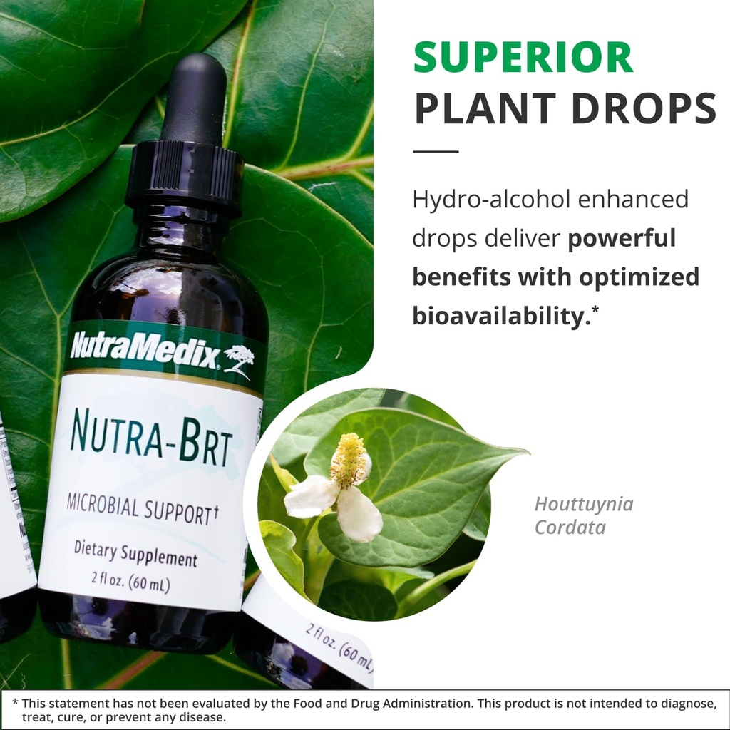 NutraMedix Nutra-BRT - Immune Support Supplement + Herbal Extract - Huacapurana Bark + Houttuynia Leaf Herbal Supplements for Immune Defense - (4 oz) 6