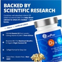 CanPrev D3 & K2 Vitamins 240 Softgels, 240-Day Supply, 1000IU Vitamin D3 & 120mcg K2, Supports Strong Bones, Teeth & Heart Wellness, Easy-to-Absorb with Organic Coconut Oil, No GMO, Gluten, Soy, Dairy 4