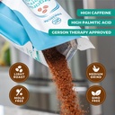 Premium Enema Organic Coffee for Enemas - Light Roast Medium Ground Specialty Grade High Palmitic Acid Caffeine Fair Trade 1Lb 4