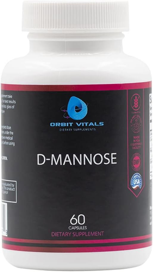 D-Mannose with Cranberry, Dandelion & Hibiscus Extract - Aids in Bladder, Urinary Tract Support, Flush Impurities - Ultra Absorption Gluten Free & Non GMO | 60 Capsules 2