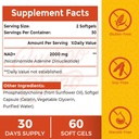 2000 MG NAD Supplement, Liposomal NAD+ with High Absorption, More Efficient Than Nicotinamide Riboside, Pure & Plus Boosting Supplement, Aging Defense, Metabolism & Cellular, 600 softgels 3